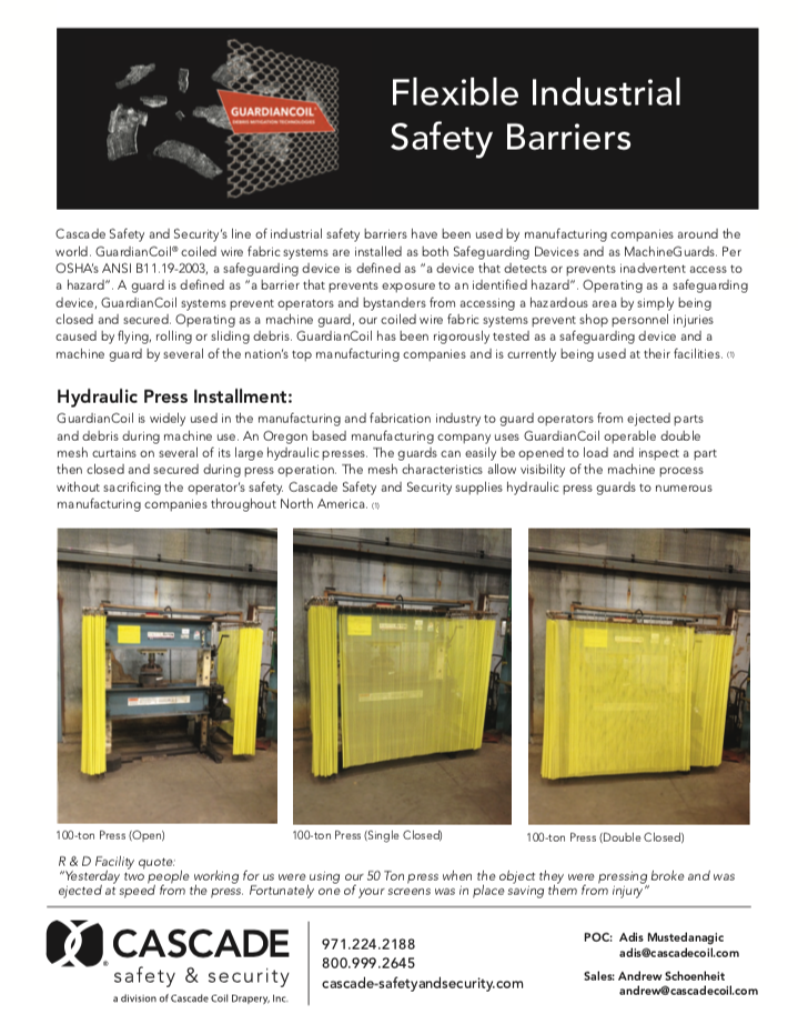 Cascade Industrial Safety Flyer
